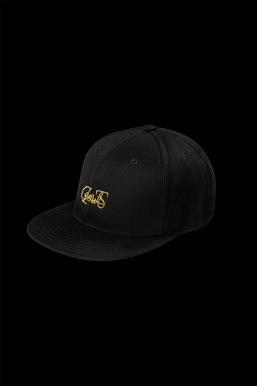 Premium Black Baseball Cap embroidered with the worlds finest Piana Clerico 24-carat gold thread- made exclusively in Italy designed in Ireland
